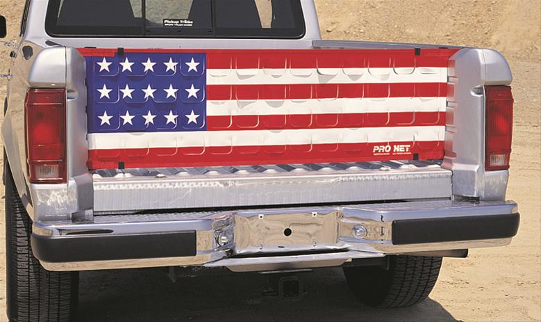 Pro Net Pro Flow American Flag Tailgate Net Dodge Ram - Click Image to Close